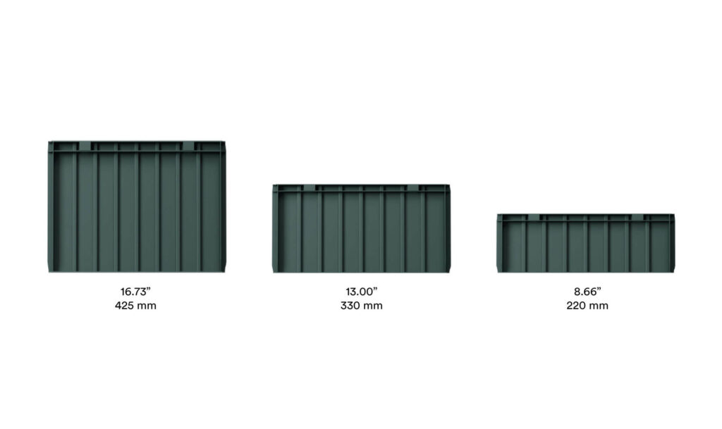 Various AutoStore bin sizes