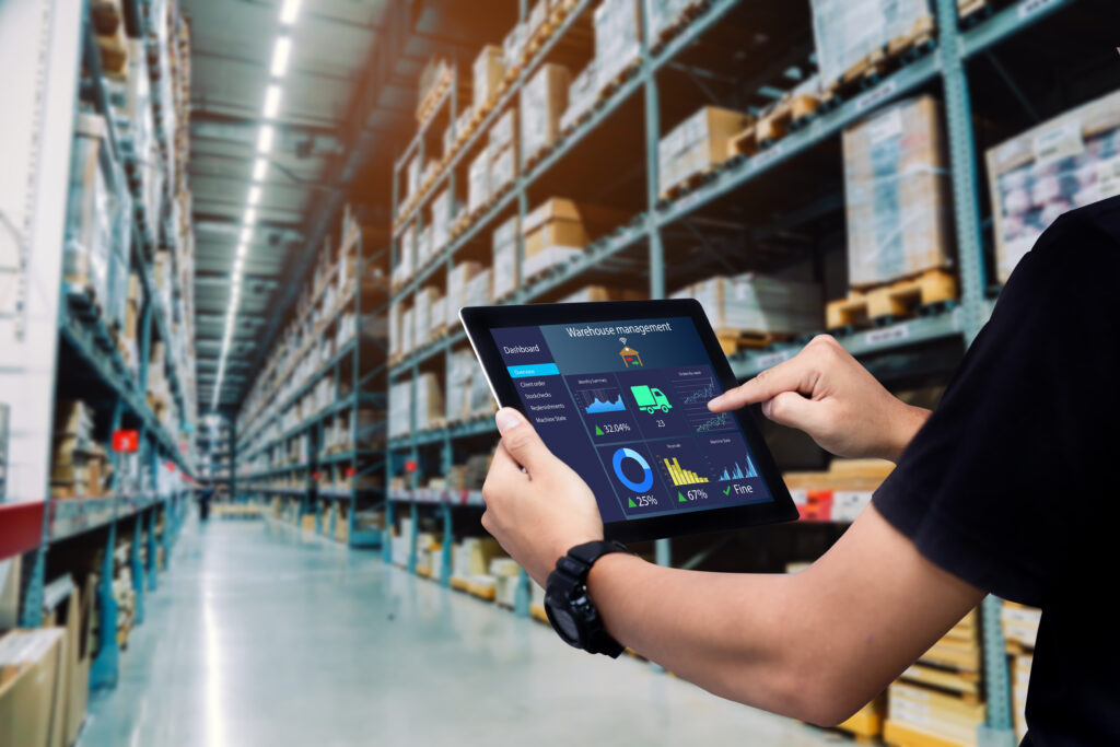 Smart Tablet used to monitor retail automation