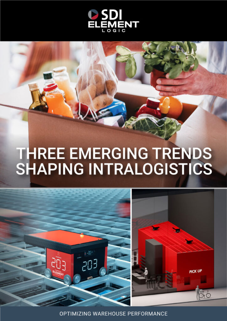 WhitePaper cover: Three Emerging Trends Shaping Intralogistics