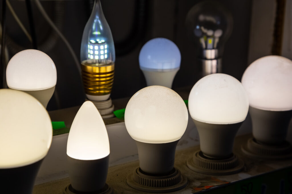 photo of LED lightbulbs
